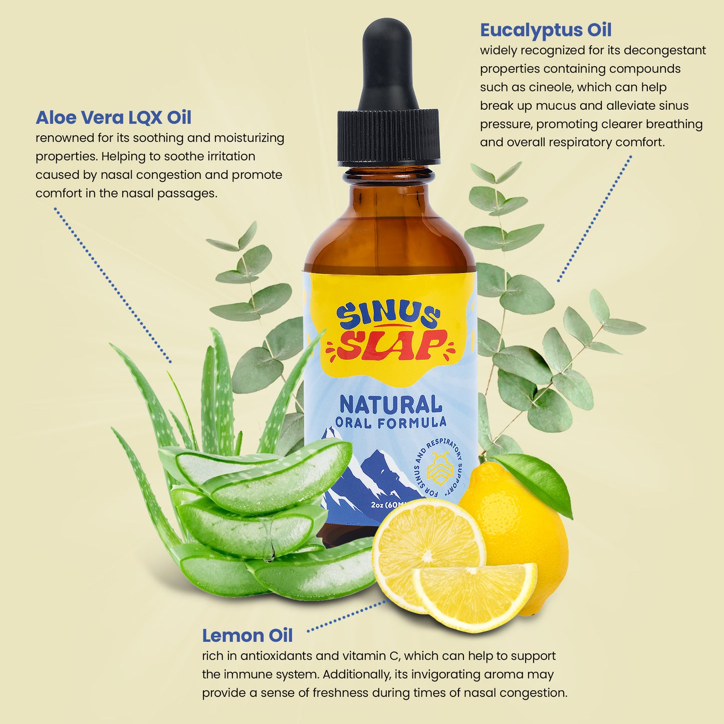 SinusSlap 100% Oral Formula for Natural Respiratory and Sinus Support
