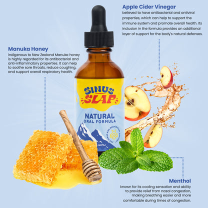 SinusSlap 100% Oral Formula for Natural Respiratory and Sinus Support